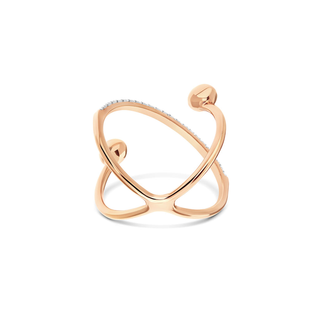 Nanis Dancing Élite Ring - AS8-583_rose (rose) aus Roségold mit Diamant