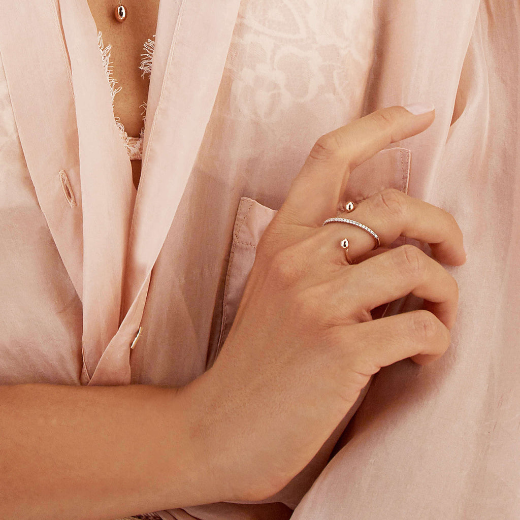 Nanis Dancing Élite Ring - AS8-583_rose (rose) aus Roségold mit Diamant