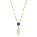 Nanis Dancing Mystery Black Halskette (CS13-597) aus Gelbgold mit Diamant und Onyx