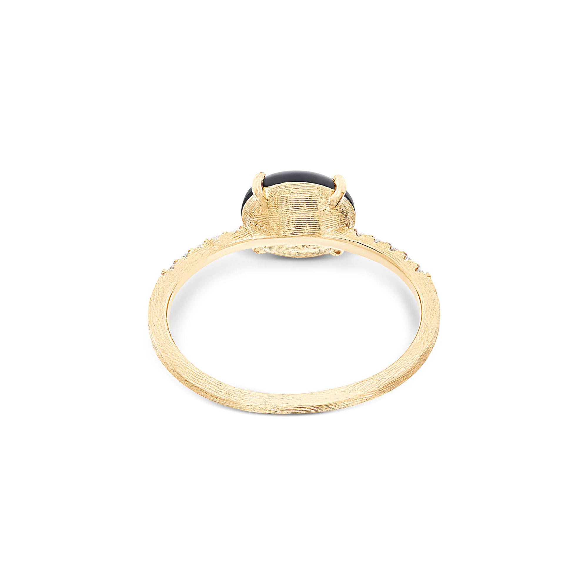Nanis Dancing Mystery Black Ring (AS8-599) aus Gelbgold mit Diamant und Onyx