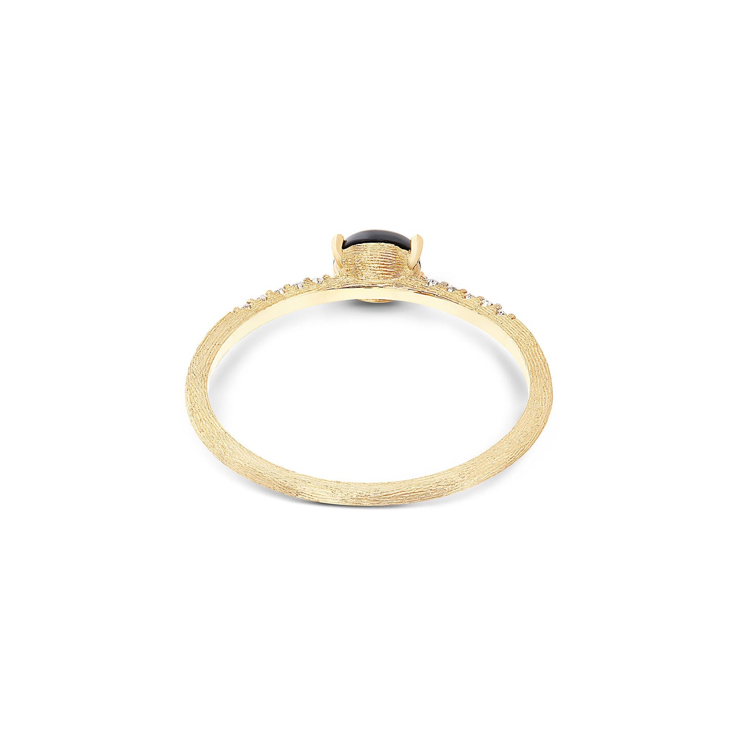 Dancing Mystery Black Ring, Gelbgold • Diamant • Onyx von Nanis (AS9-599)