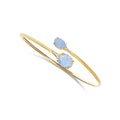 Nanis Ipanema Armreif (BS6-596) aus Gelbgold mit Aquamarin und Diamant