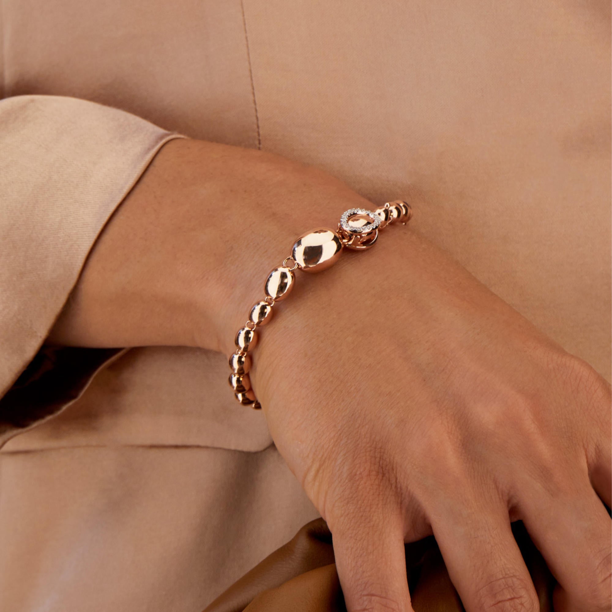 Nanis Ivy Armband - BS12-538_rose (rose) aus Roségold mit Diamant