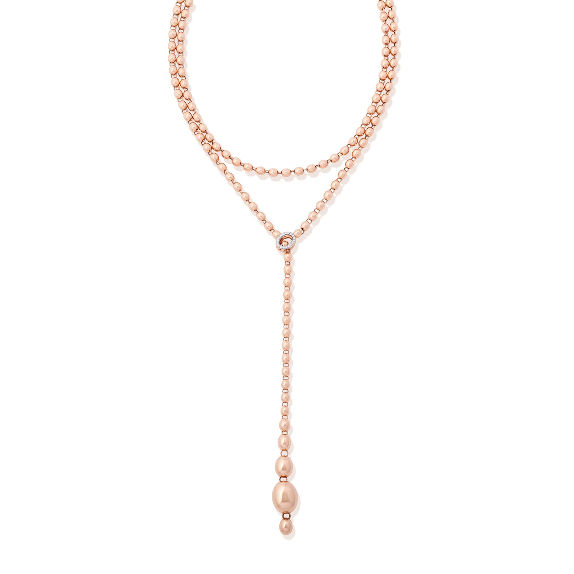 Nanis Ivy Halskette - CS37-538_rose (rose) aus Roségold mit Diamant
