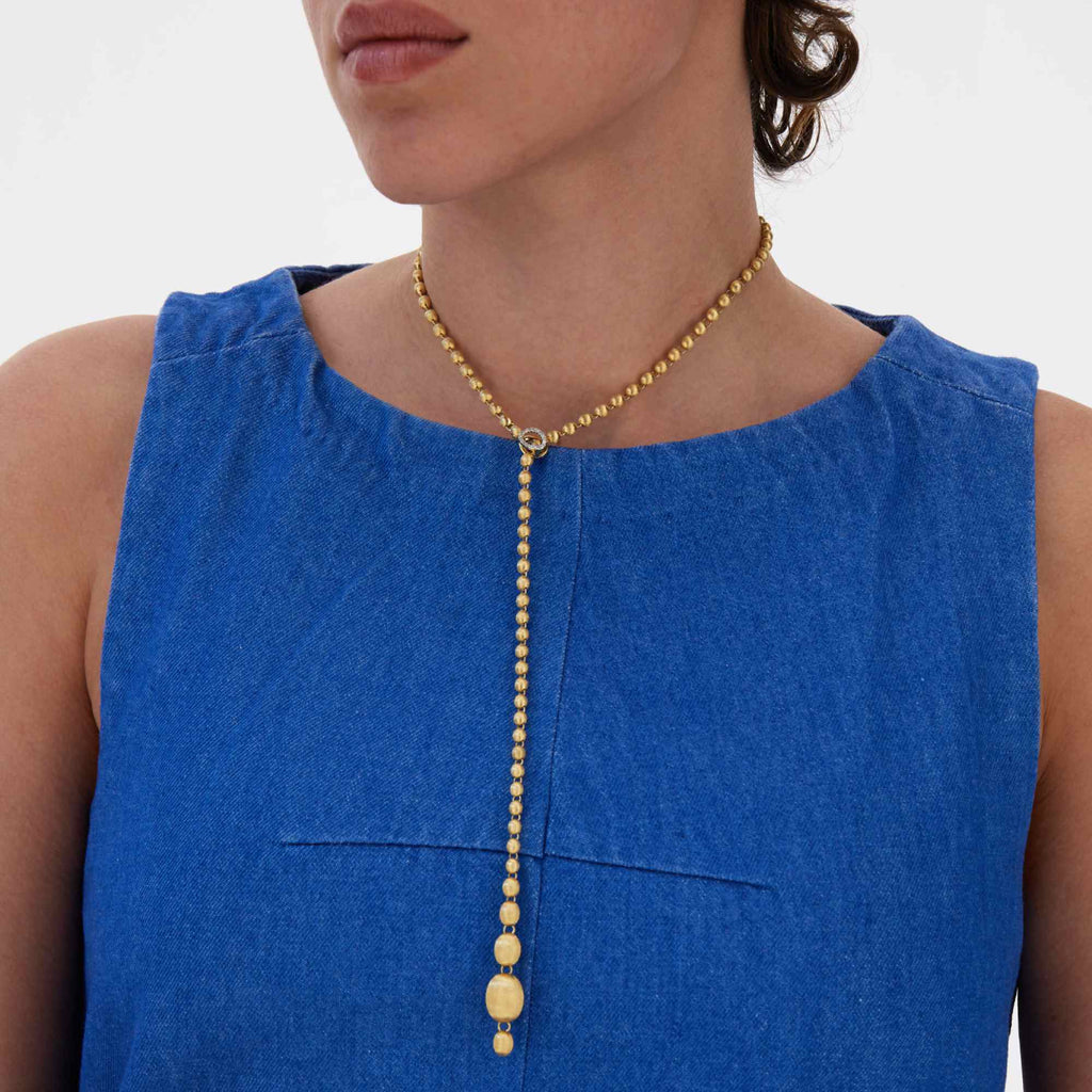 Nanis Ivy Halskette (CS51-538) aus Gelbgold mit Diamant