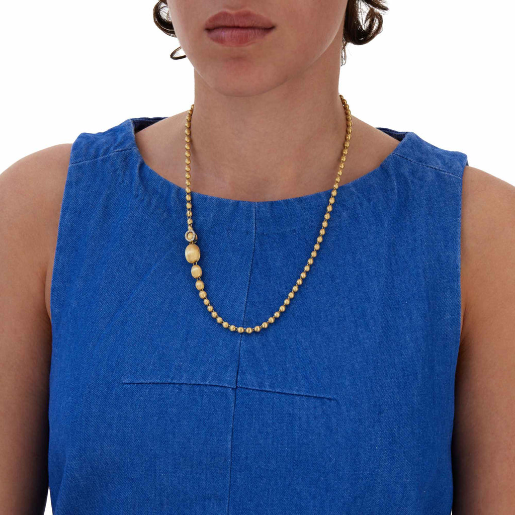 Nanis Ivy Halskette (CS51-538) aus Gelbgold mit Diamant