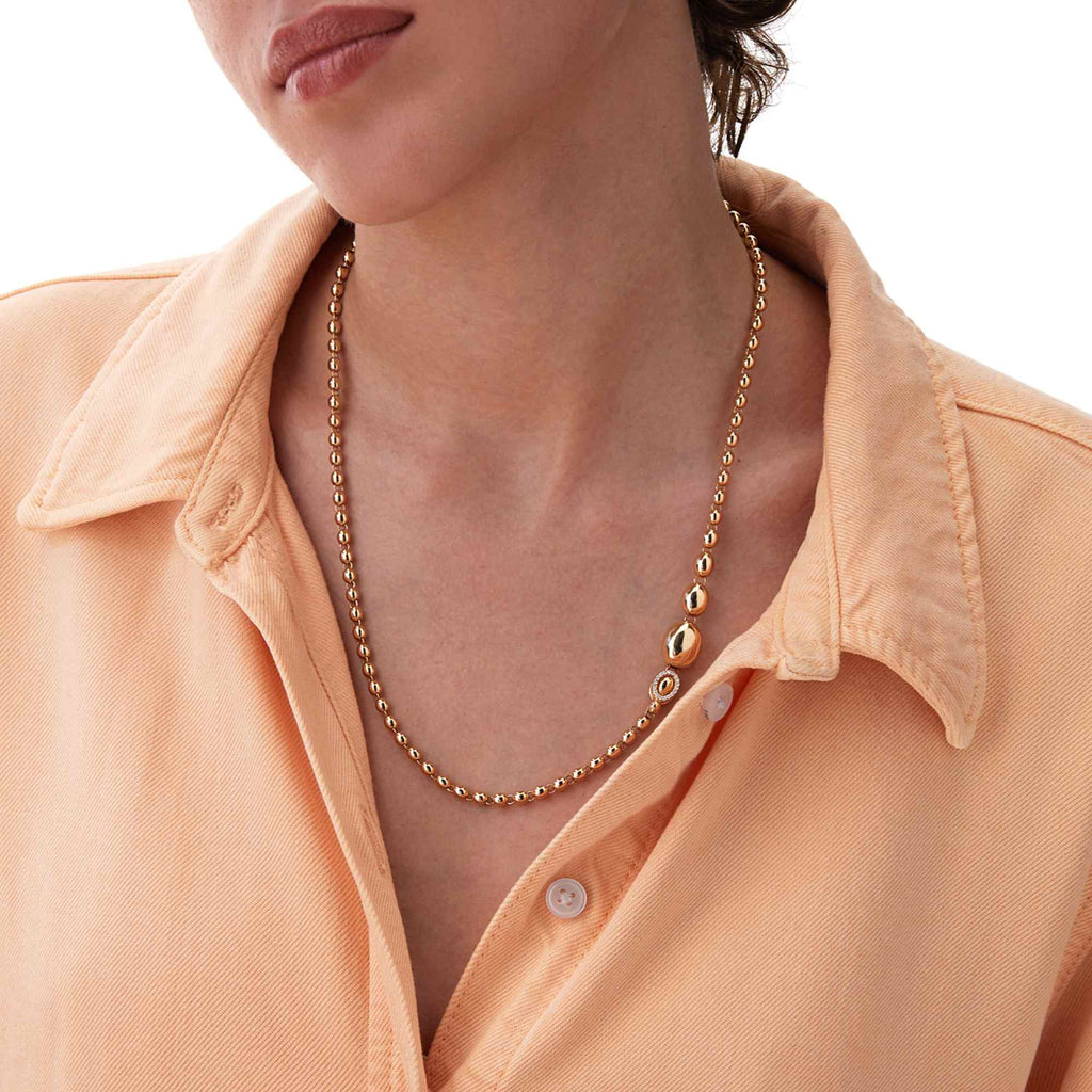 Nanis Ivy Halskette - CS51-538_rose (rose) aus Roségold mit Diamant