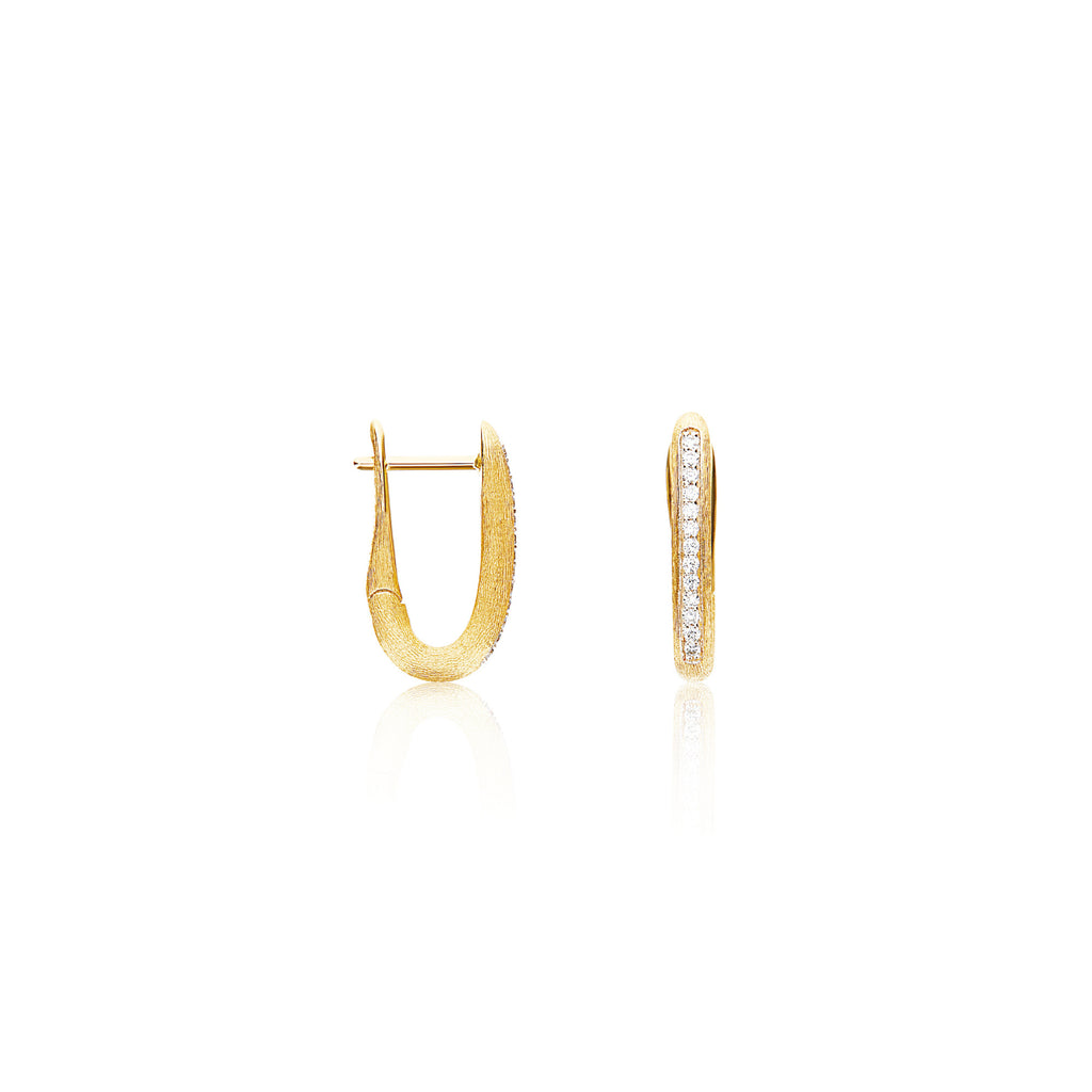 Nanis Libera Creolen (OS1-602) aus Gelbgold mit Diamant