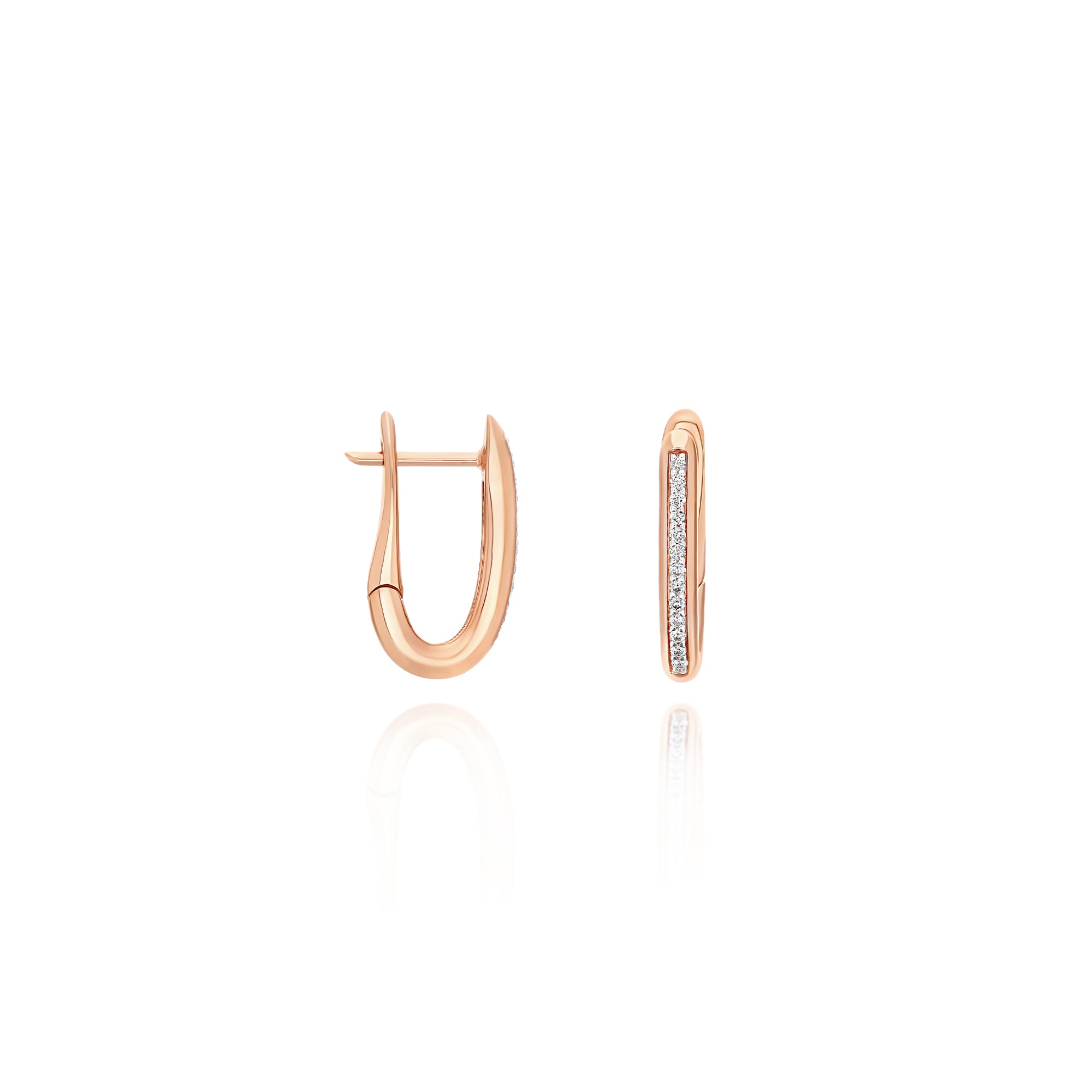 Nanis Libera Creolen - OS1-602_rose (rose) aus Roségold mit Diamant