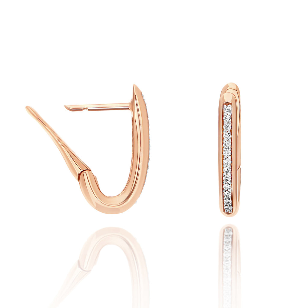 Nanis Libera Creolen - OS1-602_rose (rose) aus Roségold mit Diamant