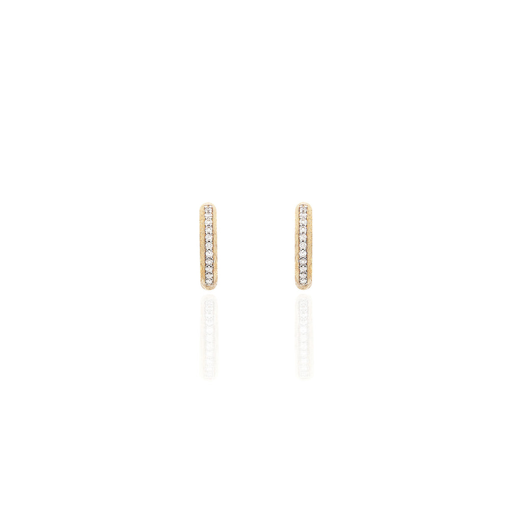 Nanis Libera Creolen (OS10-602) aus Gelbgold mit Diamant