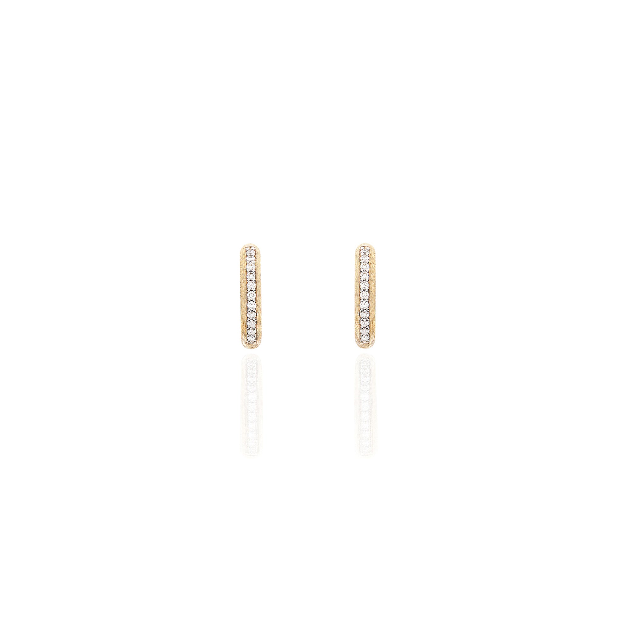 Nanis Libera Creolen (OS10-602) aus Gelbgold mit Diamant