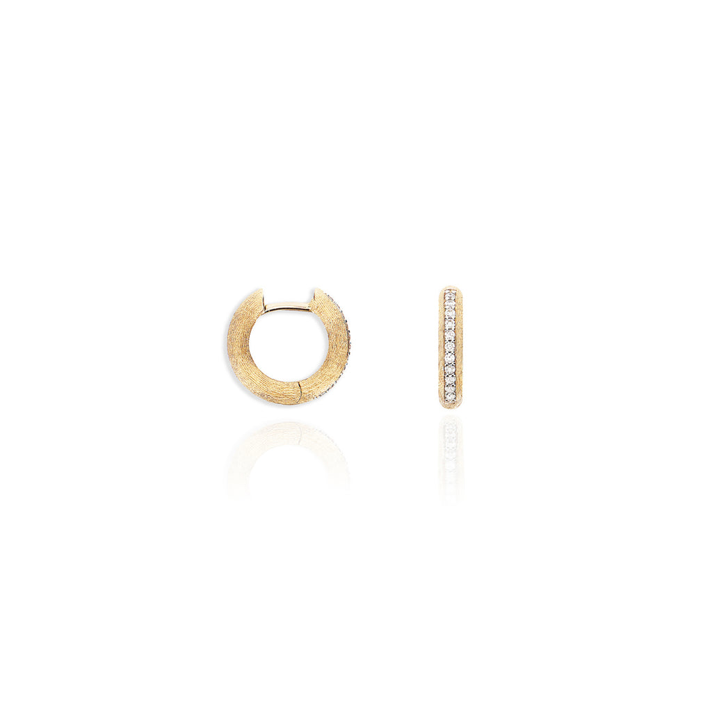 Nanis Libera Creolen (OS10-602) aus Gelbgold mit Diamant