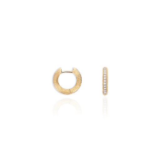 Libera Creolen, Gelbgold • Diamant von Nanis (OS10-602)