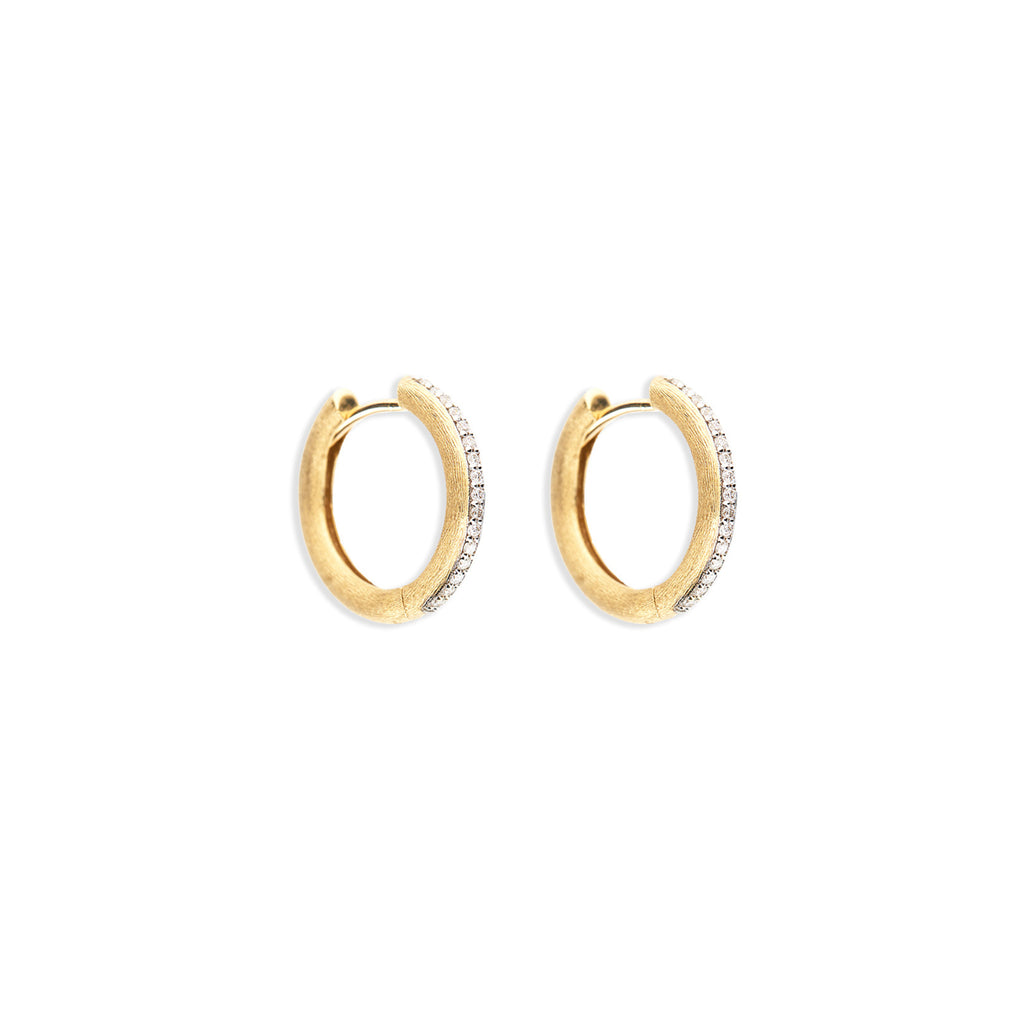 Nanis Libera Creolen (OS11-602) aus Gelbgold mit Diamant