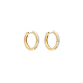 Nanis Libera Creolen (OS11-602) aus Gelbgold mit Diamant