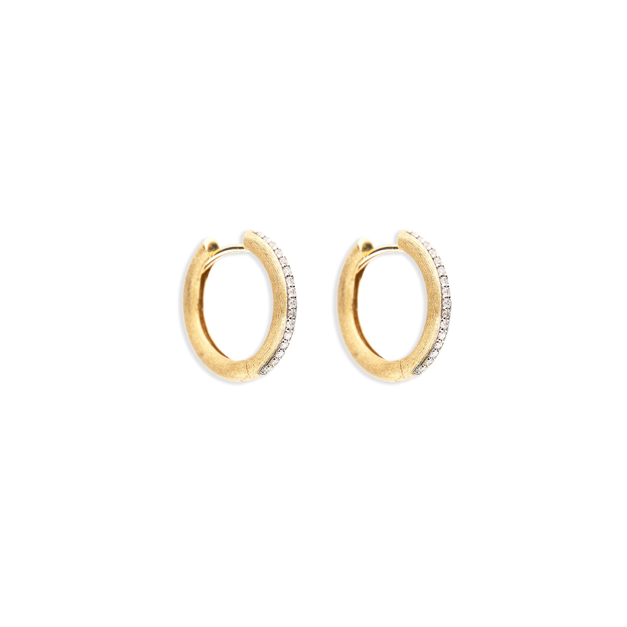 Nanis Libera Creolen (OS11-602) aus Gelbgold mit Diamant