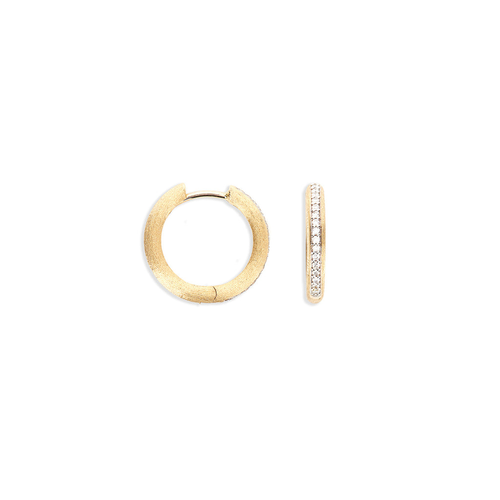 Nanis Libera Creolen (OS11-602) aus Gelbgold mit Diamant