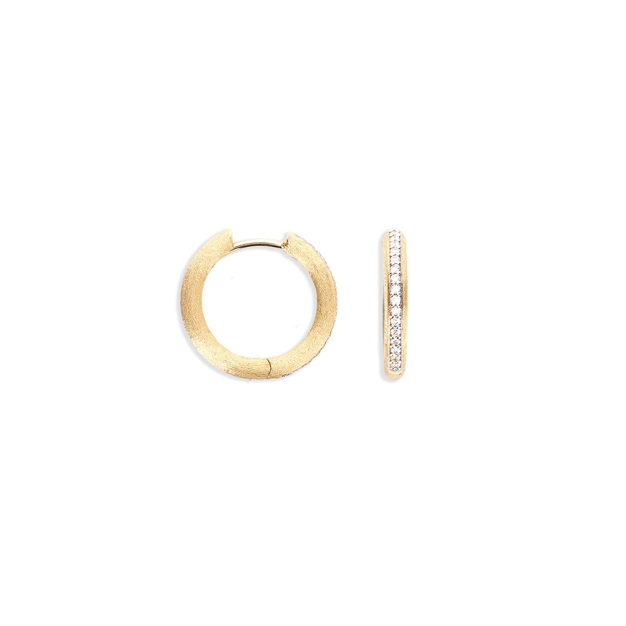 Nanis Libera Creolen (OS11-602) aus Gelbgold mit Diamant