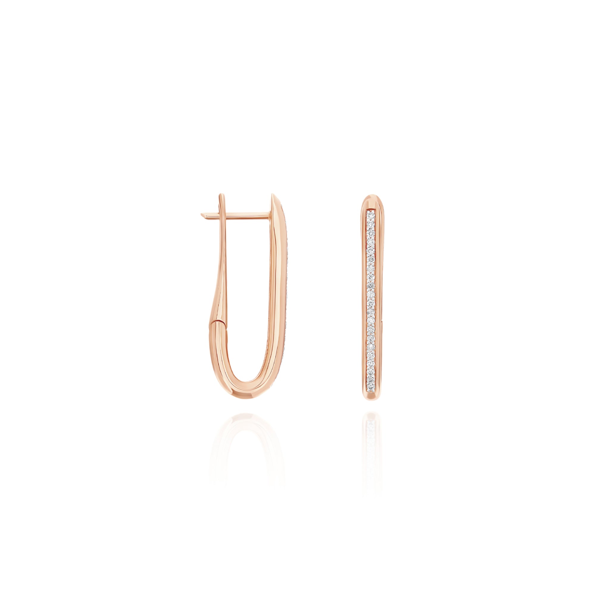 Nanis Libera Creolen - OS2-602_rose (rose) aus Roségold mit Diamant