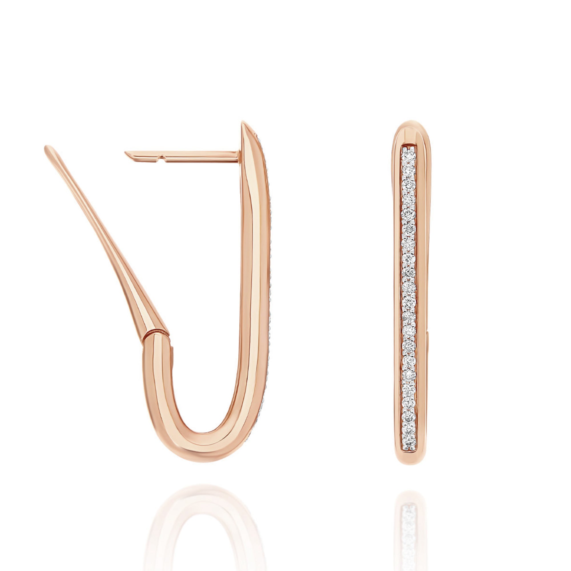 Nanis Libera Creolen - OS2-602_rose (rose) aus Roségold mit Diamant