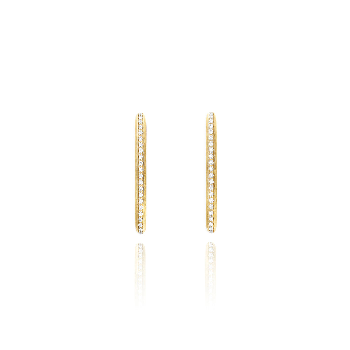 Nanis Libera Icon Creolen (OS1-604) aus Gelbgold mit Diamant
