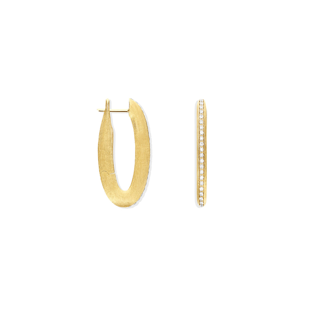 Nanis Libera Icon Creolen (OS1-604) aus Gelbgold mit Diamant