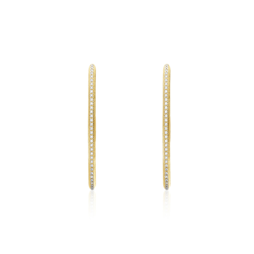 Nanis Libera Icon Creolen (OS2-604) aus Gelbgold mit Diamant