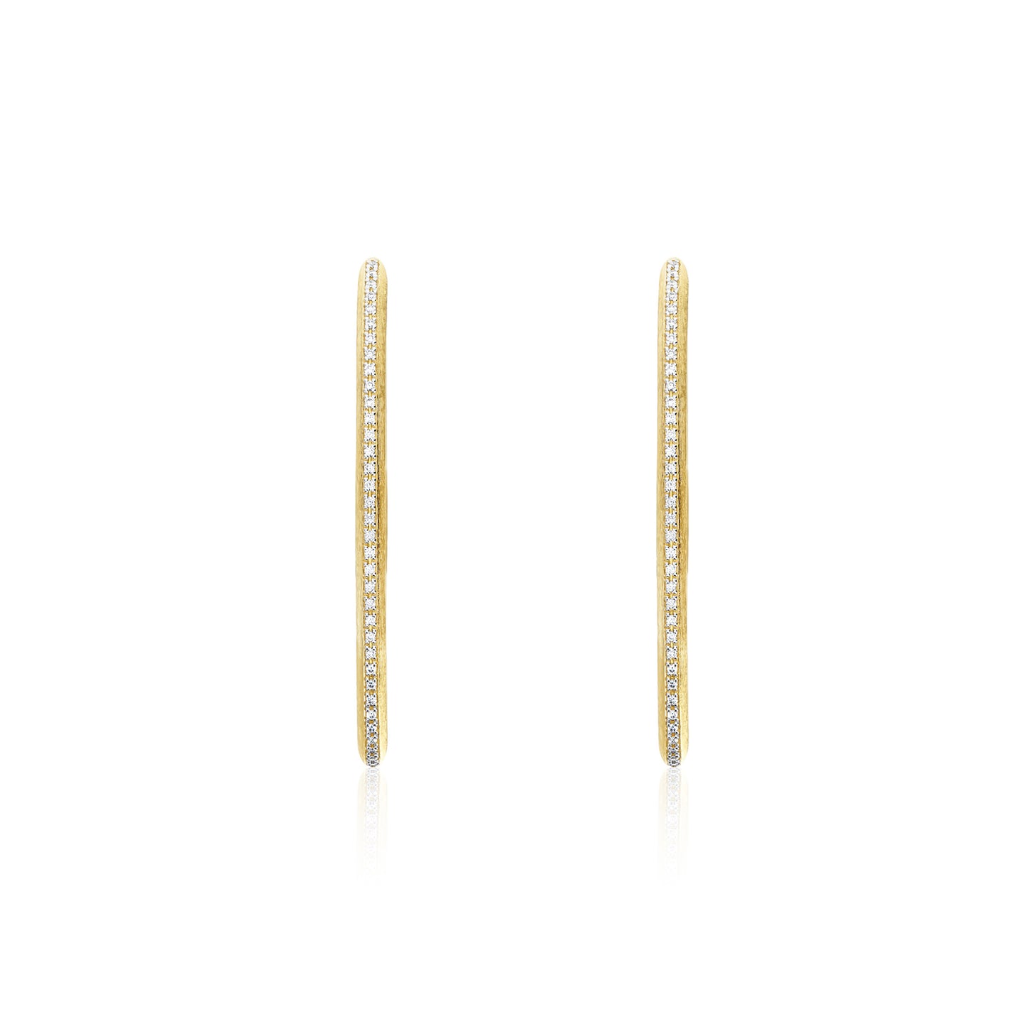 Libera Icon Creolen, Gelbgold • Diamant von Nanis (OS2-604)