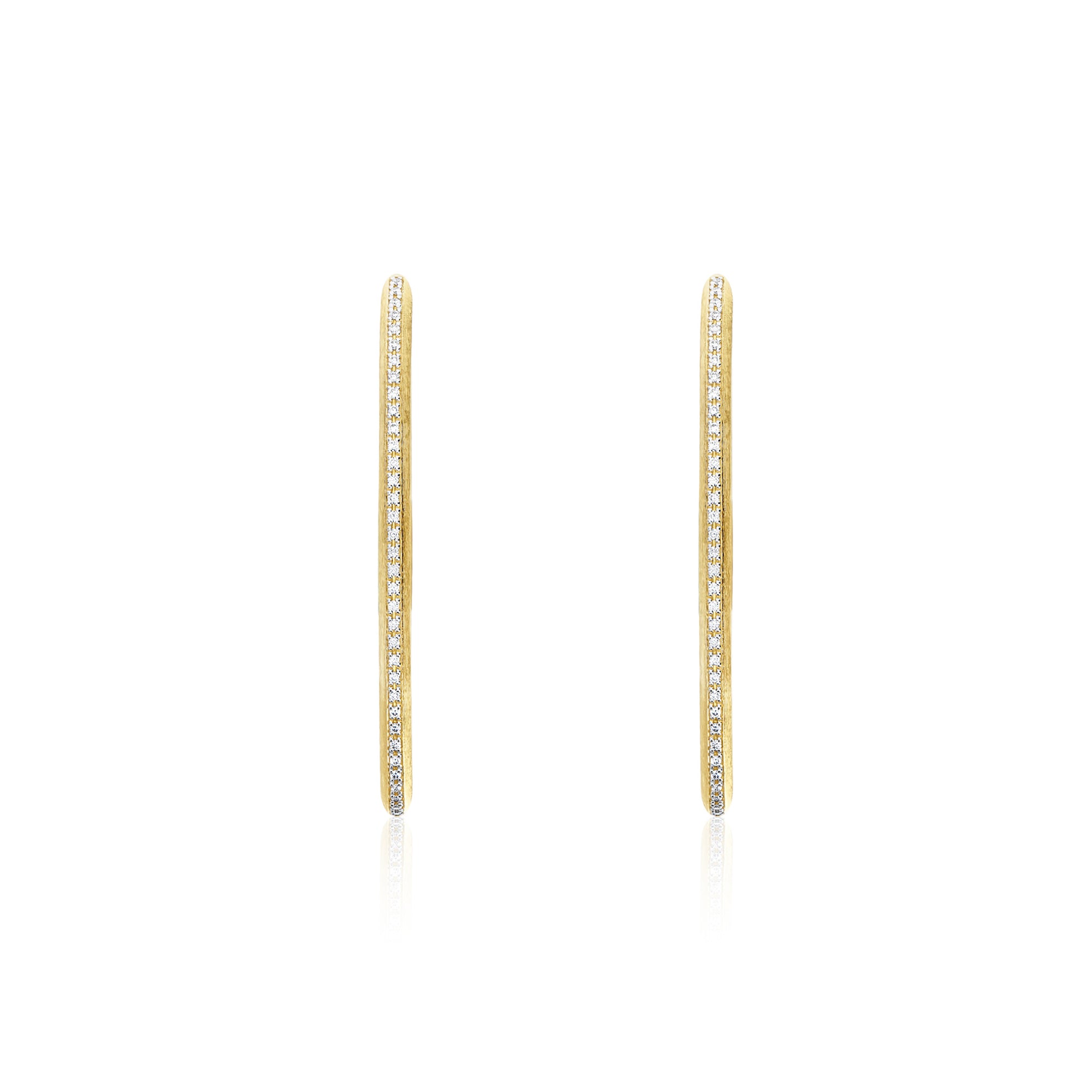 Nanis Libera Icon Creolen (OS2-604) aus Gelbgold mit Diamant