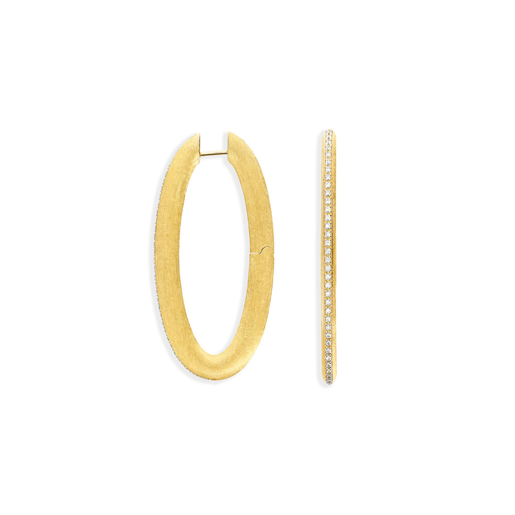Nanis Libera Icon Creolen (OS2-604) aus Gelbgold mit Diamant