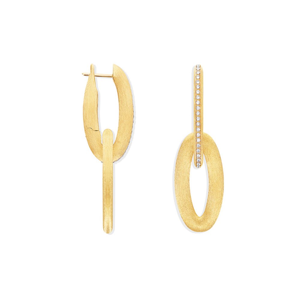 Nanis Libera Icon Ohrringe (OS3-604) aus Gelbgold mit Diamant
