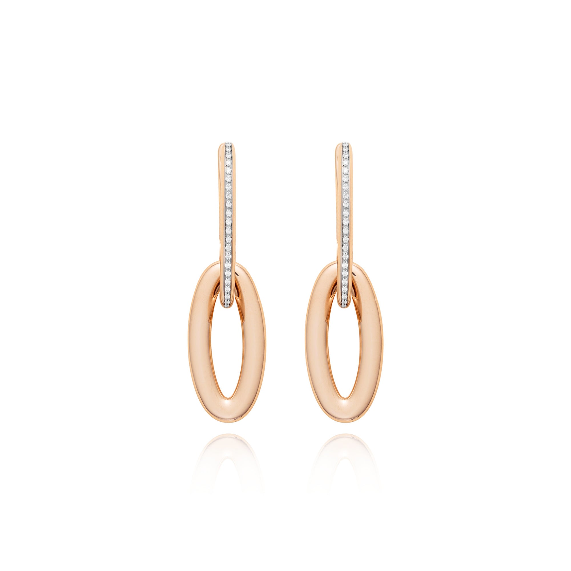 Nanis Libera Icon Ohrringe - OS3-604_rose (rose) aus Roségold mit Diamant