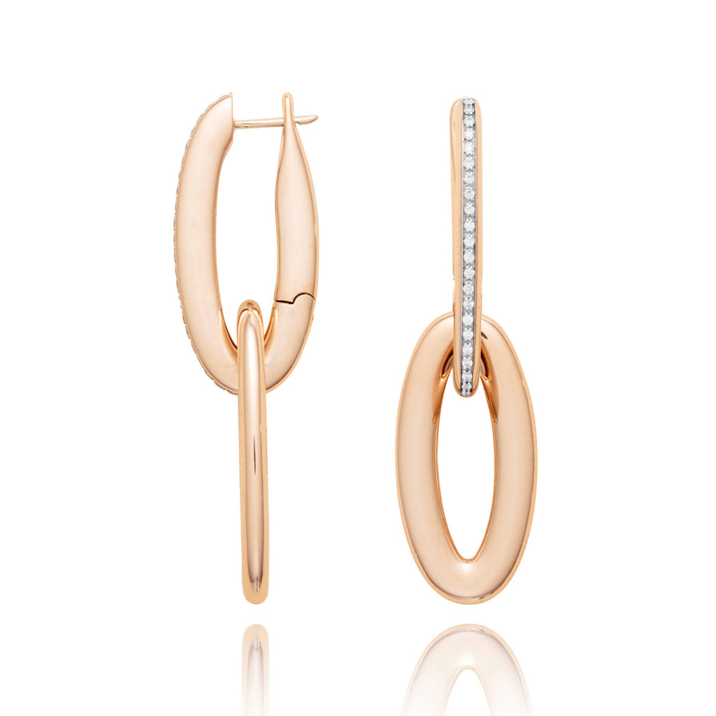 Nanis Libera Icon Ohrringe - OS3-604_rose (rose) aus Roségold mit Diamant
