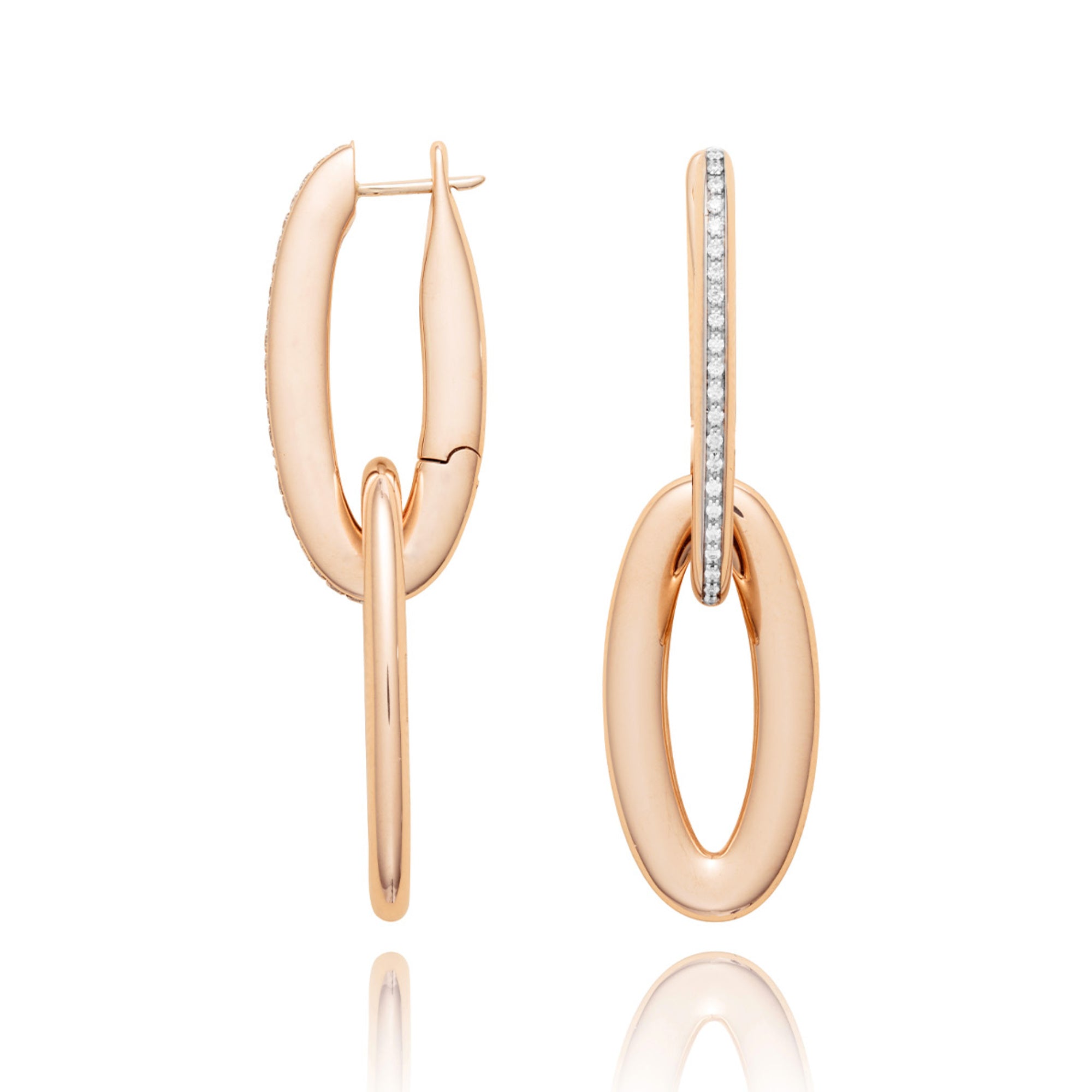 Nanis Libera Icon Ohrringe - OS3-604_rose (rose) aus Roségold mit Diamant