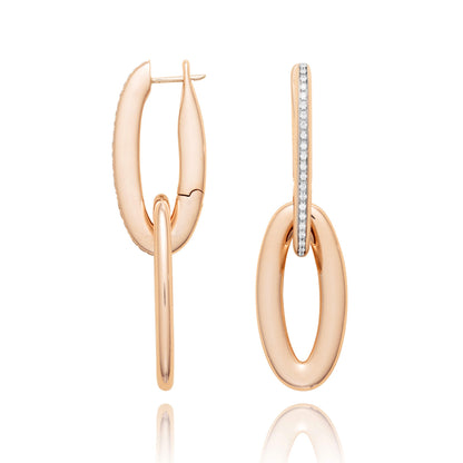 Libera Icon Ohrringe, Roségold • Diamant von Nanis (OS3-604_rose)