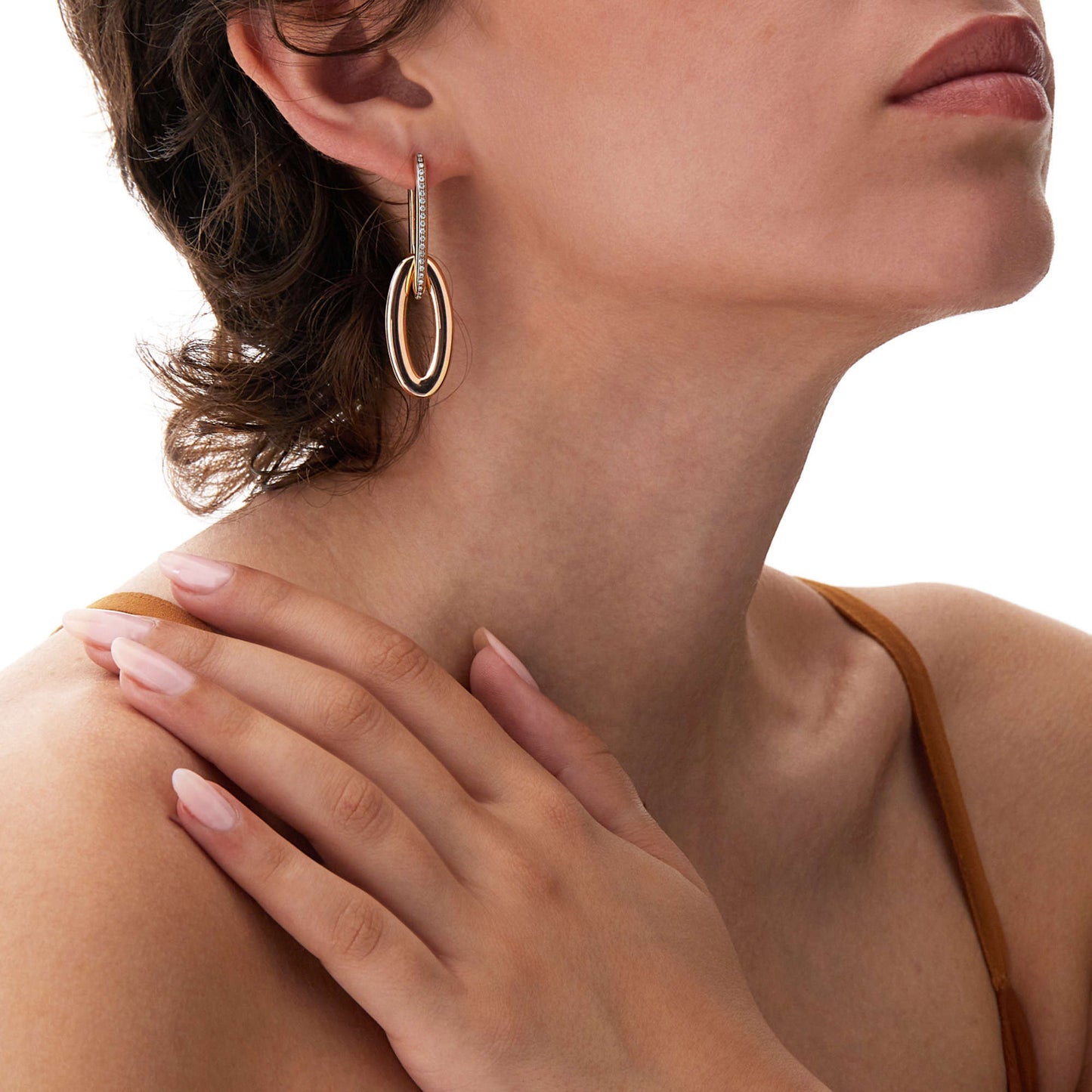 Libera Icon Ohrringe, Roségold • Diamant von Nanis (OS3-604_rose)