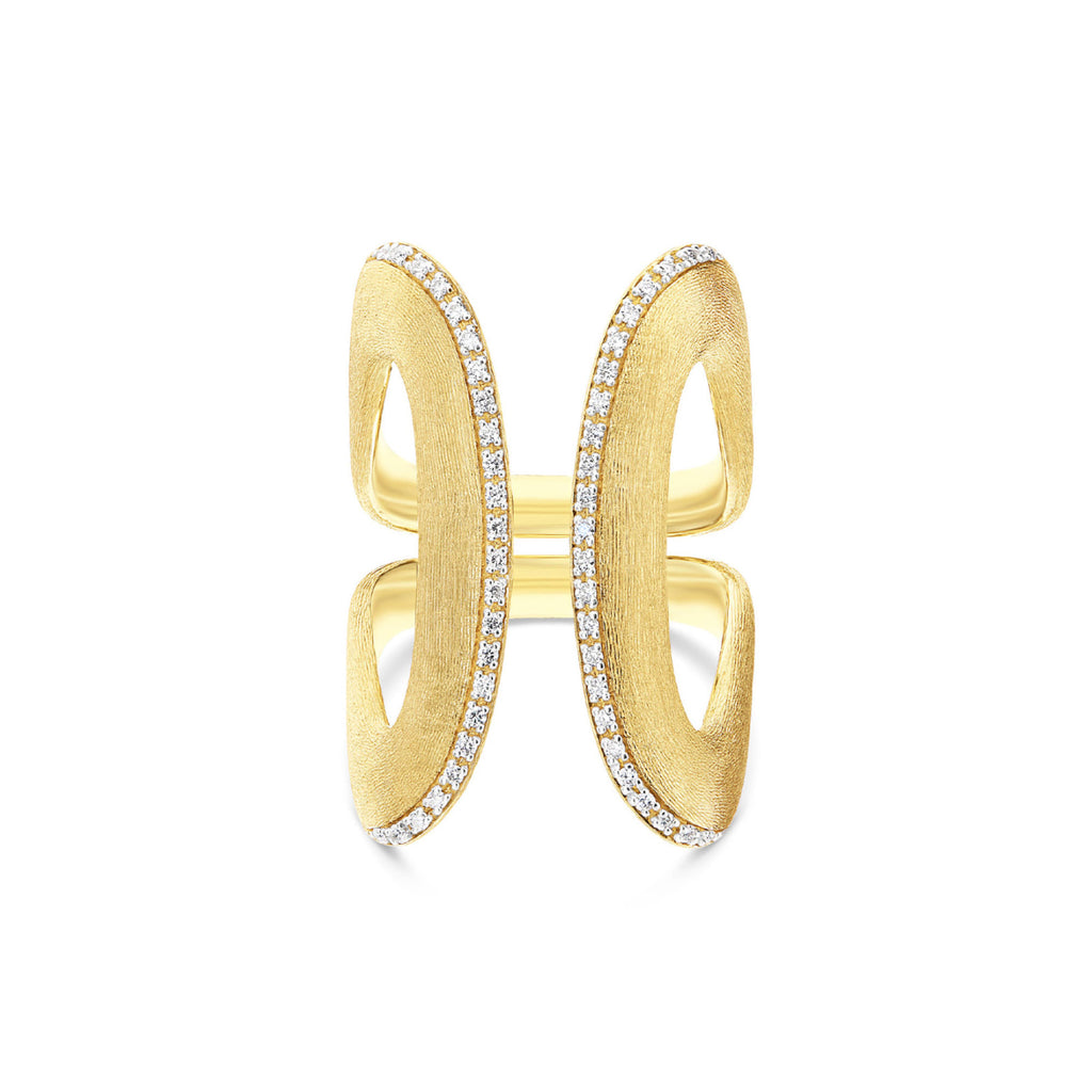 Nanis Libera Icon Ring (AS3-604) aus Gelbgold mit Diamant