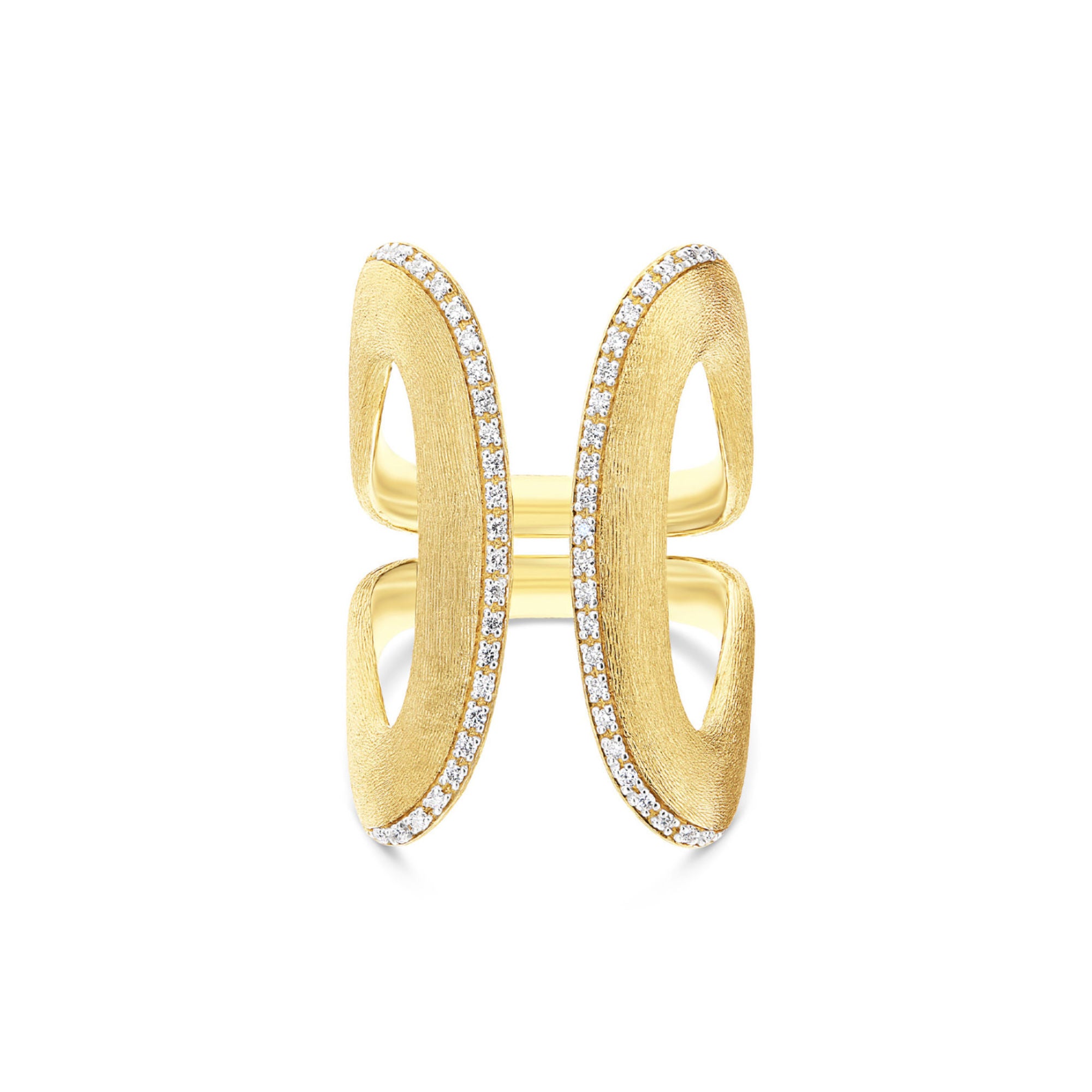Nanis Libera Icon Ring (AS3-604) aus Gelbgold mit Diamant