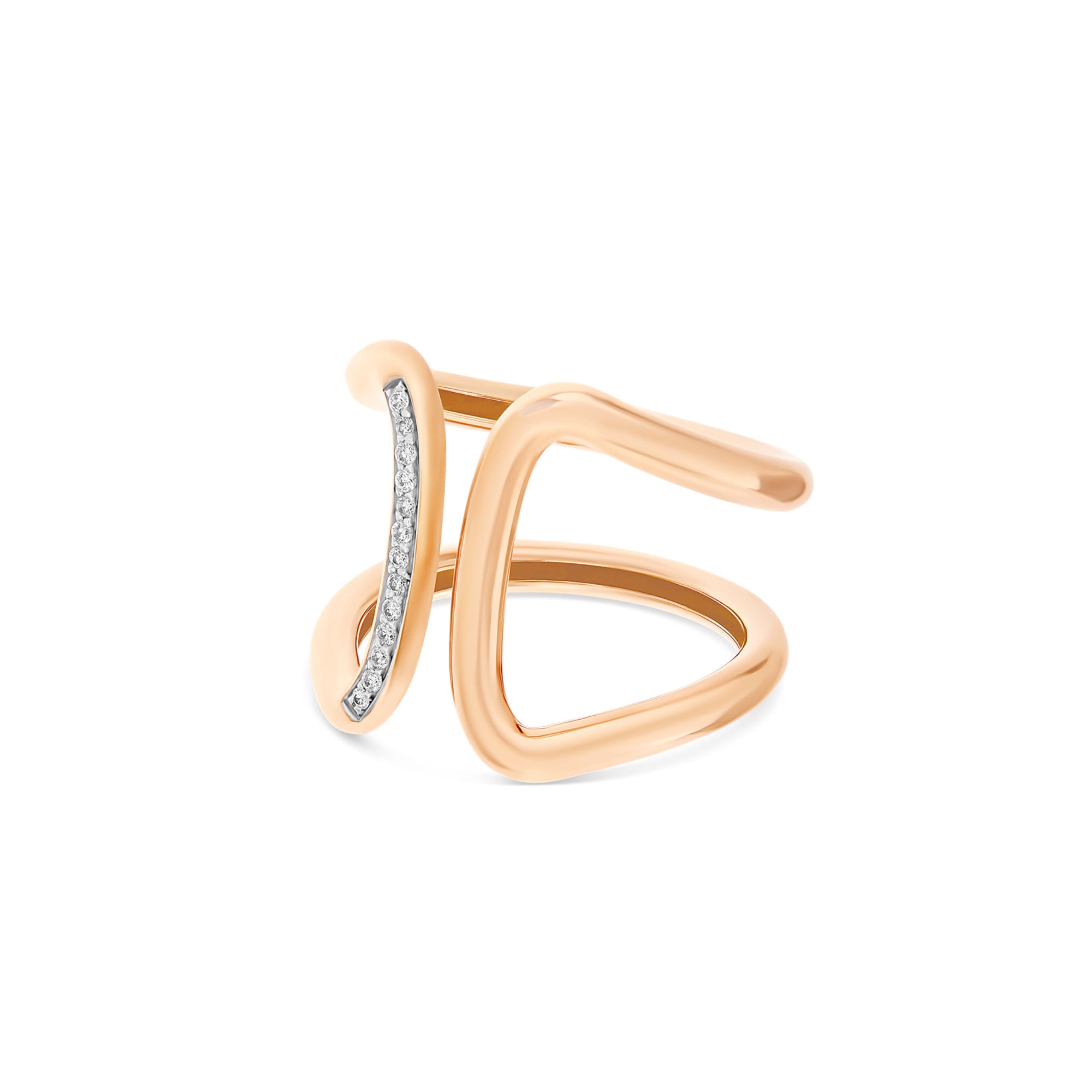 Nanis Libera Ring - AS5-602_rose (rose) aus Roségold mit Diamant
