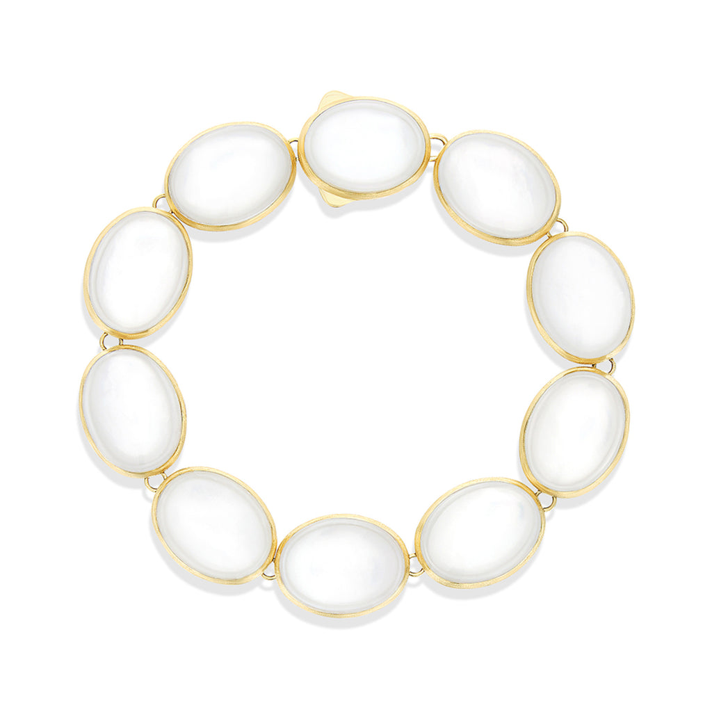Nanis Muse Armband (BI2-609) aus Gelbgold mit Perlmutt