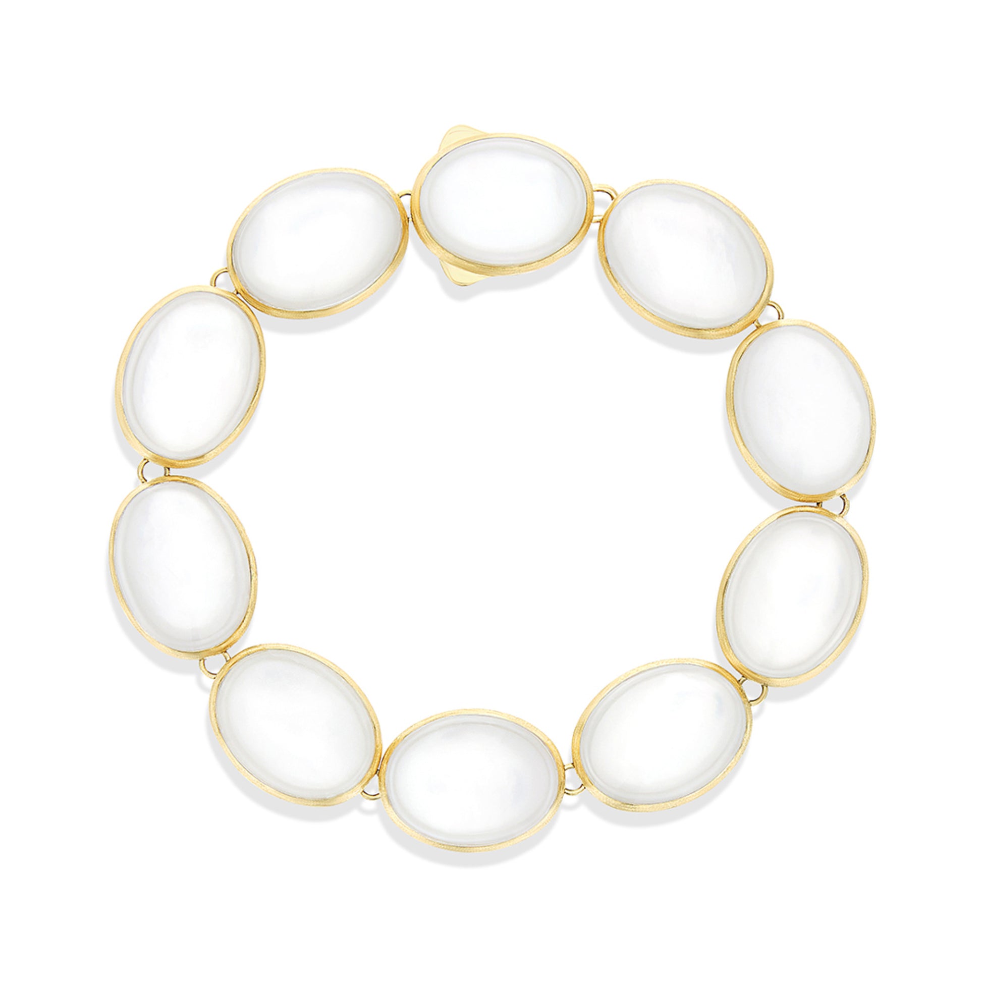 Muse Armband, Gelbgold • Perlmutt von Nanis (BI2-609)