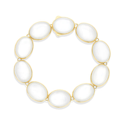 Muse Armband, Gelbgold • Perlmutt von Nanis (BI2-609)