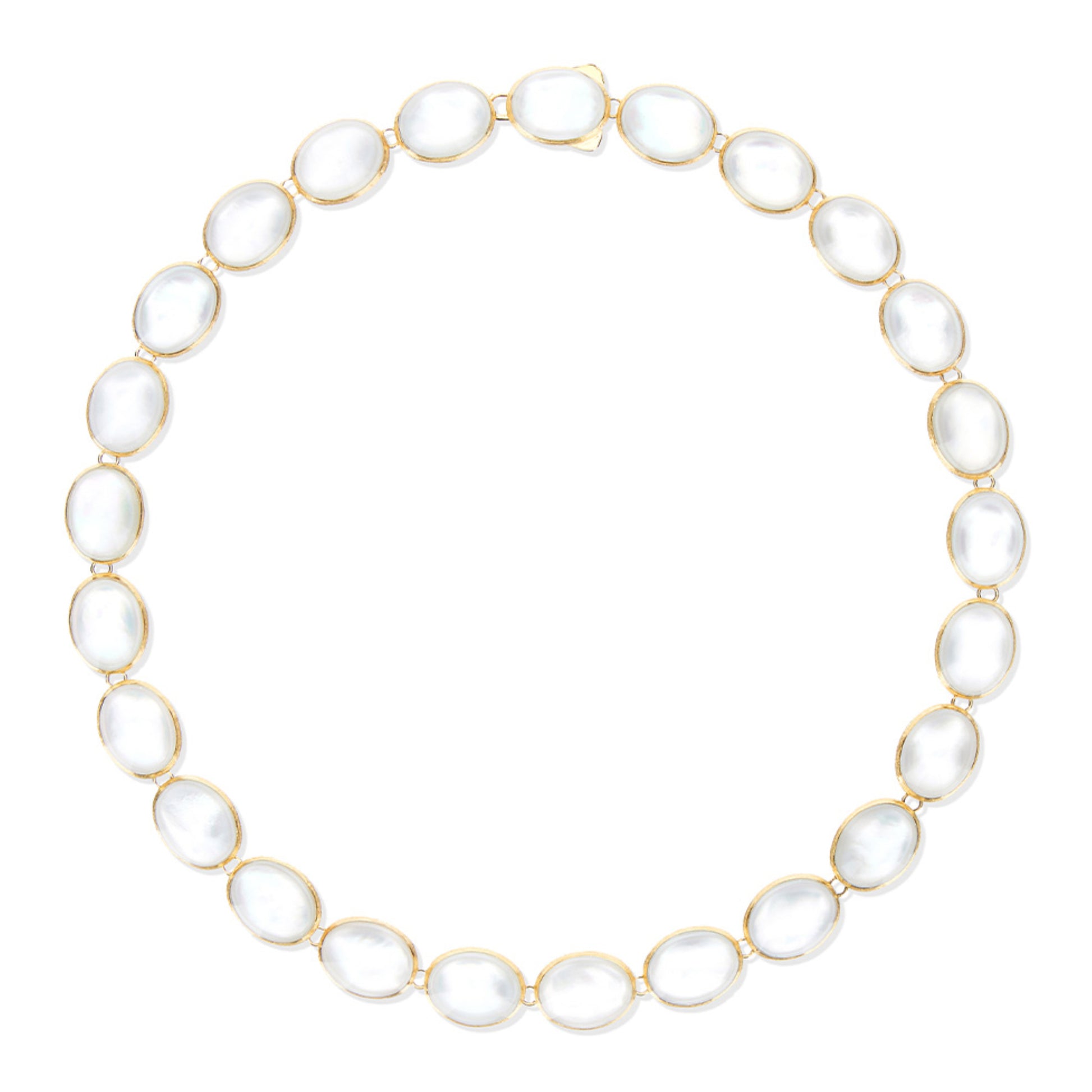 Muse Choker, Gelbgold • Perlmutt von Nanis (CI2-609)