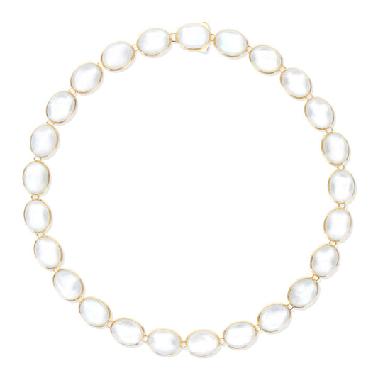 Nanis Muse Choker (CI3-609) aus Gelbgold mit Perlmutt