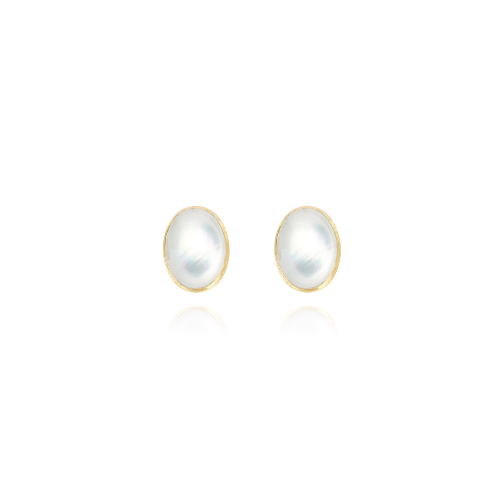 Nanis Muse Ohrstecker (OA10-609) aus Gelbgold mit Perlmutt