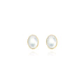 Nanis Muse Ohrstecker (OA10-609) aus Gelbgold mit Perlmutt