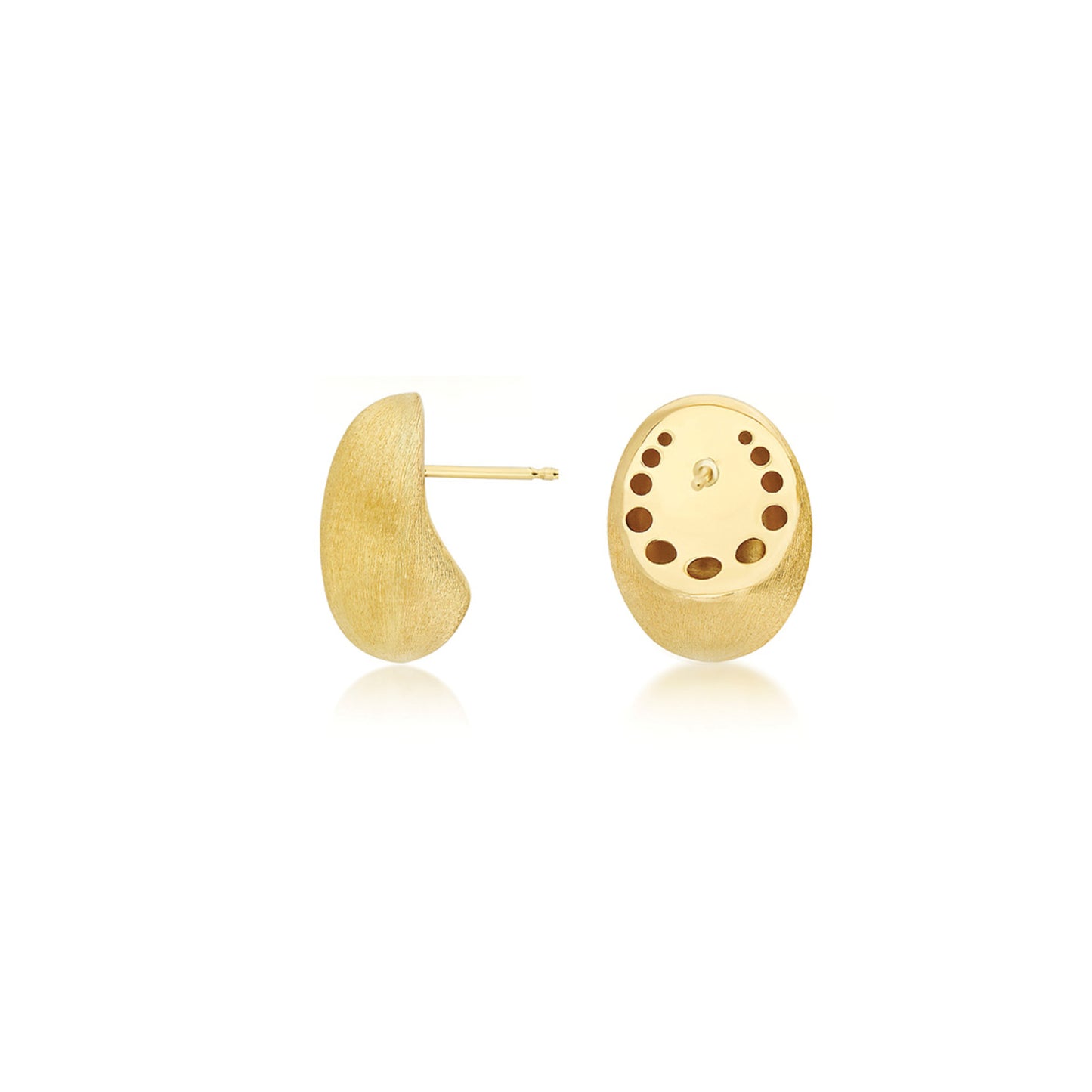 Muse Ohrstecker, Gelbgold von Nanis (OA4-538)