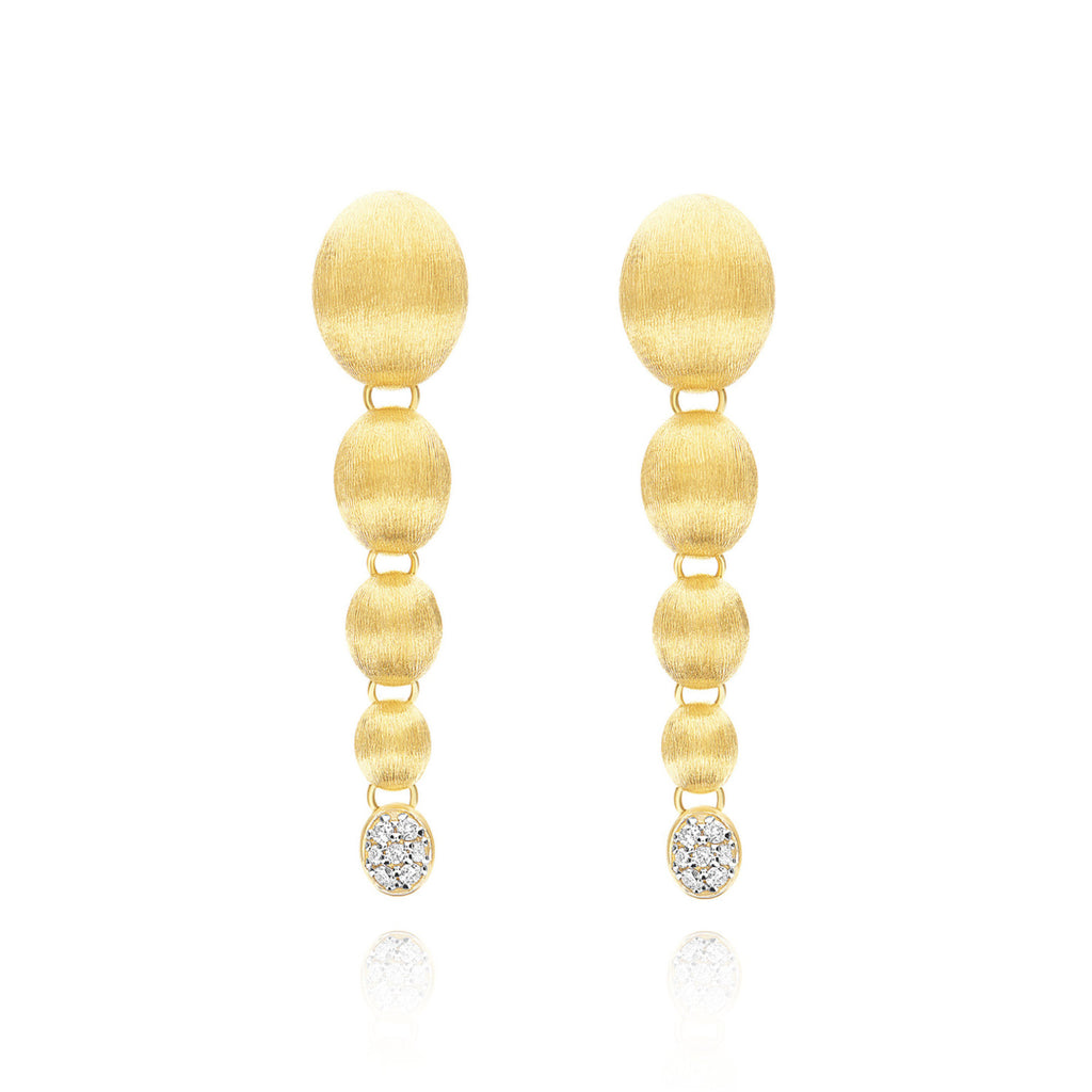 Nanis Nuvolette Ohrhänger (OS27-538) aus Gelbgold mit Diamant