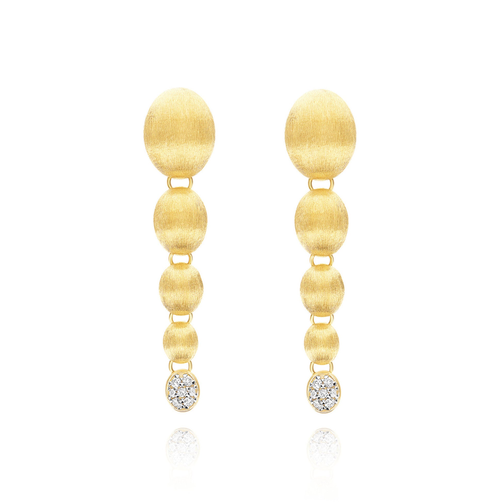 Nuvolette Ohrhänger, Gelbgold • Diamant von Nanis (OS27-538)